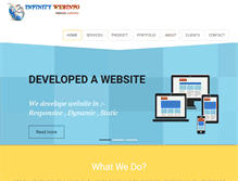 Tablet Screenshot of infinitywebinfo.com